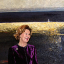 15. november: Dronning Sonja åpner Ørnulf Opdahls utstilling "Paintings and Prints" ved Kings Place Gallery i London (Foto: Aasta Børte)